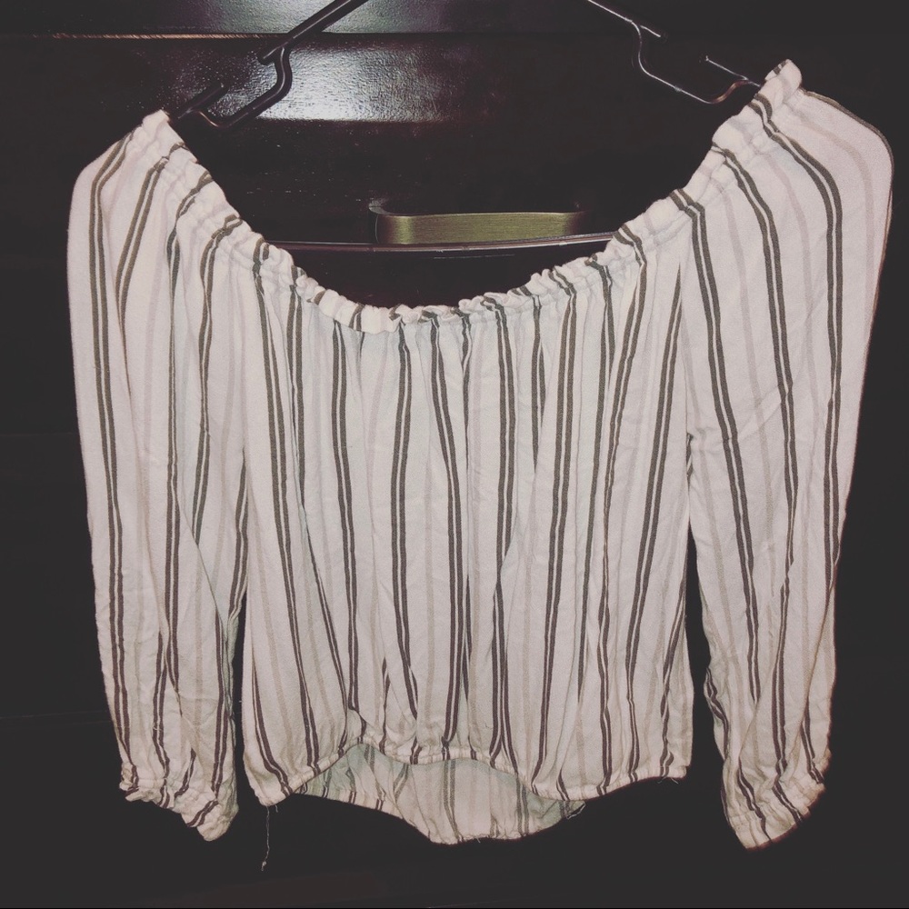 Off the shoulder crop top